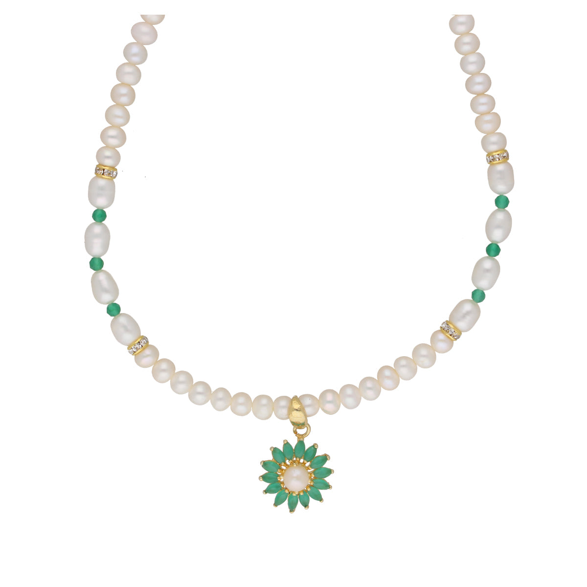 J Pearls Bahupuspa 1 Line Pearl Sets - Real Pearl Jewelry