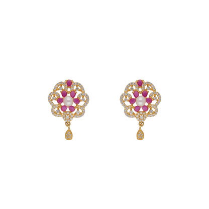 J Pearls Krishna 1 Line Pearl Sets - Real Pearl Jewelry