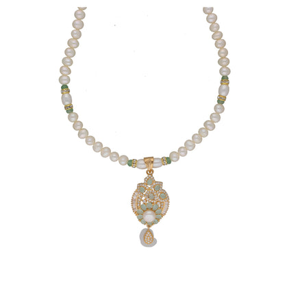 J Pearls Jhanvi 1 Line Pearl Sets - Real Pearl Jewelry