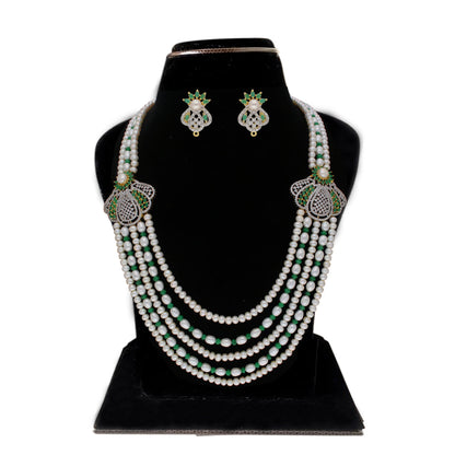J Pearls Baldar 5 Lines Pearl Sets - Real Pearl Jewelry