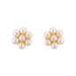 J Pearls 7 Pearls White Ear Rings - Real Pearl Jewelry