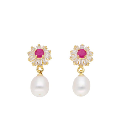 J Pearls Anahita Pearl Earrings - Real Pearl Jewelry