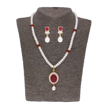 J Pearls Habi Pearl Set - Real Pearl Jewelry