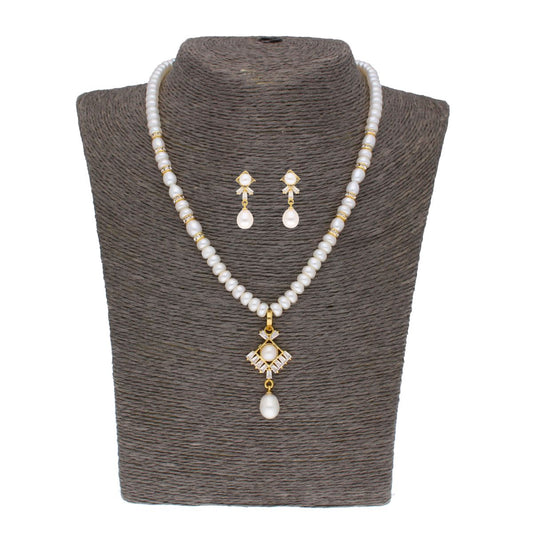 J Pearls Yashvi Pearl Set - Real Pearl Jewelry