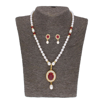 J Pearls Navishka Pearl Set - Real Pearl Jewelry