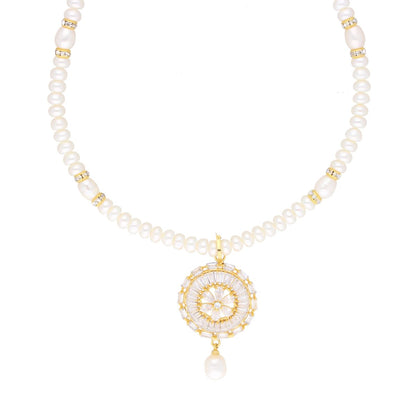 J Pearls Dharna Pearl Set - Real Pearl Jewelry