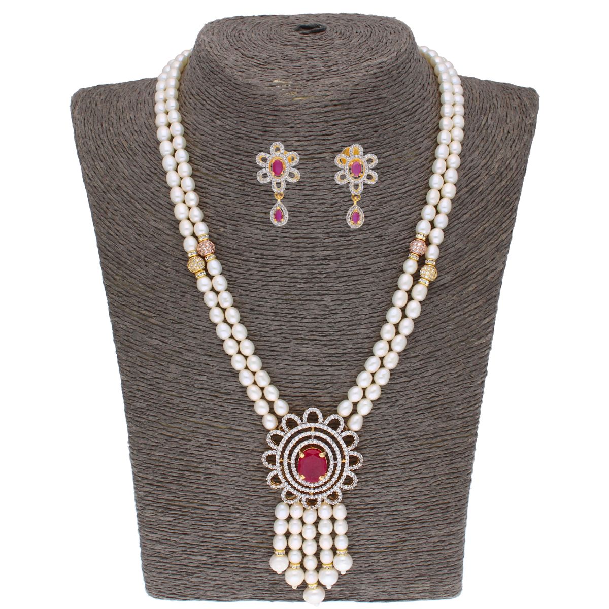 J Pearls Cancala Pearl Set - Real Pearl Jewelry
