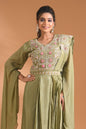 Morchari Co Ord Set With Dupatta Hand Embroidery - Purple