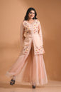 Morchari Co Ord Set With Hand Embroidery - Cream