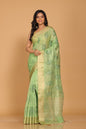 Morchari Kota Tissue Zari Embroidery Saree - Green