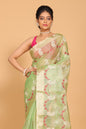 Morchari Kota Zari Embroidery Saree - Green
