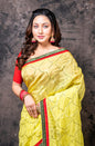 Morchari Fancy Embroidery Saree - Yellow