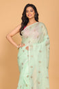 Morchari Kota Embroidery Saree - Green