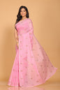 Morchari Kota Embroidery Saree - Pink