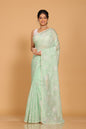 Morchari Kota Embroidery Saree - Green