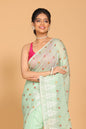 Morchari Kota Embroidery Saree - Green