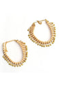 Mominos Fashion Kamal Johar Gold-Polished Pearls Anklets With Muvvas