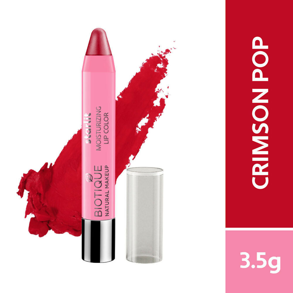 Biotique Starlit Moisturising Lipstick - Crimson Pop