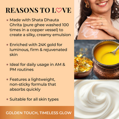 Just Herbs Pure Ghee & 24K Gold Deep Nourishing Body Butter