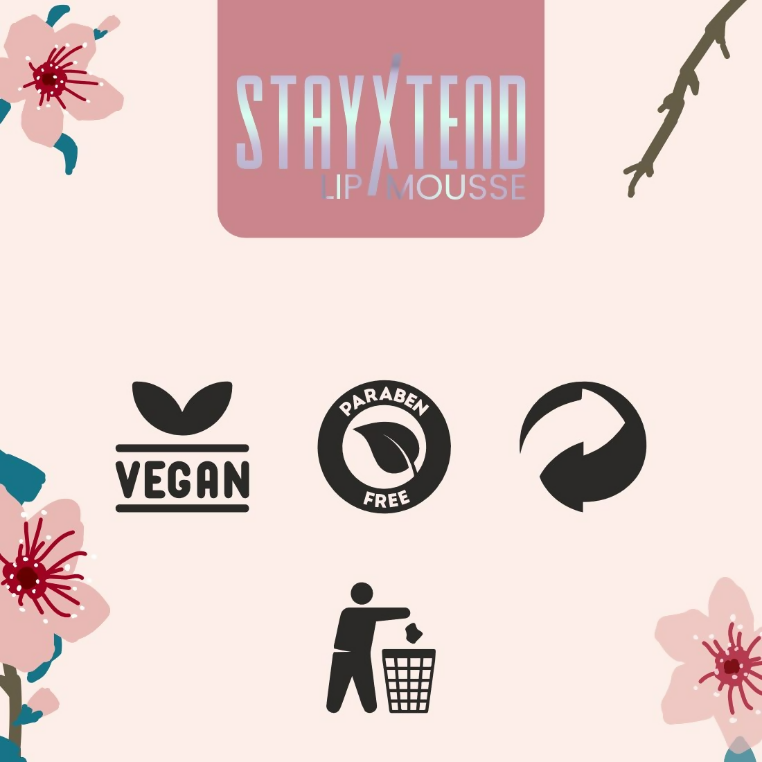 Matt Look Stayxtend Lip Mousse - Peach Babe