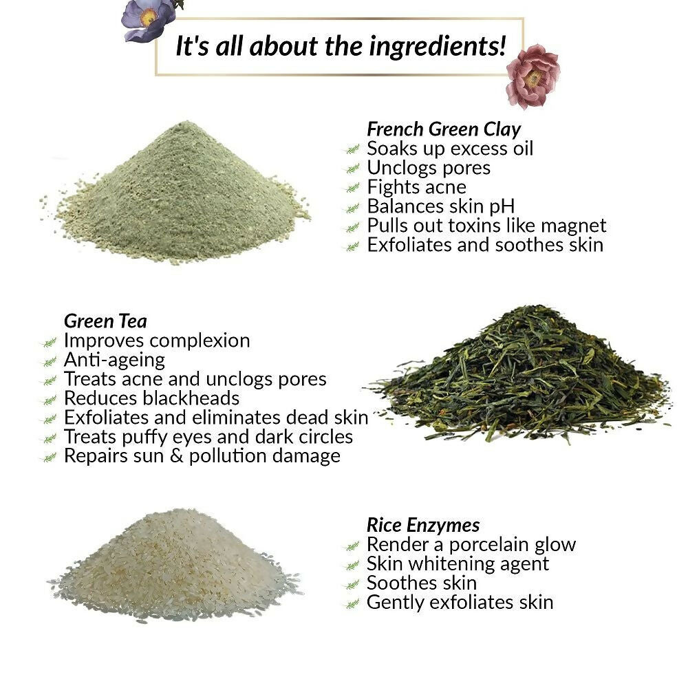 Matra French Green Clay Mask With Green Tea & Rice Enzymes
