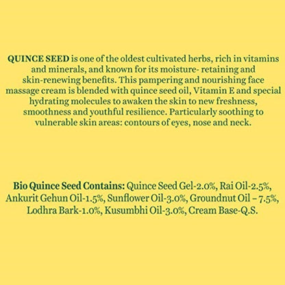 Biotique Advanced Ayurveda Quince Seed Anti-Ageing Face Massage Cream
