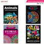 Jolly Kids Adult Colouring Books Set of 4|Adults Colouring Book: Stress Relieving Designs Floral, Animals, Birds & Motivational Quotes Colouring Books