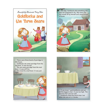Jolly Kids Beautifully Illustrated Fairy Tales 4 in 1 Books B Set of 2| Ultimate Collection of Bedtime Megical Stories For Children Ages 3-8 Years