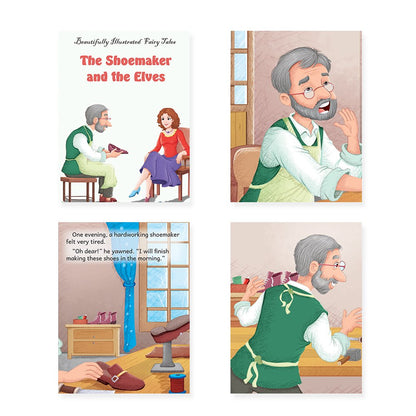 Jolly Kids Beautifully Illustrated Fairy Tales 4 in 1 Books D Set of 2| Ultimate Collection of Bedtime Megical Stories For Children Ages 3-8 Years
