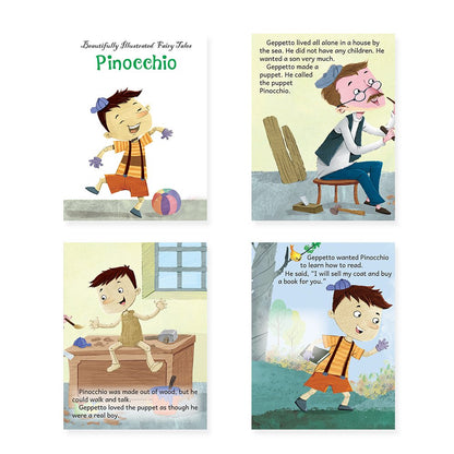 Jolly Kids Beautifully Illustrated Fairy Tales 4 in 1 Books F Set of 2| Ultimate Collection of Bedtime Megical Stories For Children Ages 3-8 Years