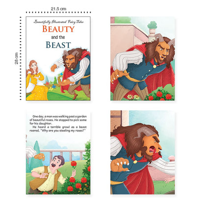 Jolly Kids Beautifully Illustrated Fairy Tales 4 in 1 Books Set of 4| Ultimate Collection of Bedtime Megical Stories For Children Ages 3-8 Years