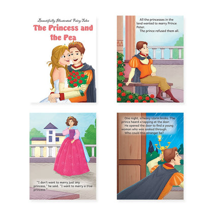 Jolly Kids Beautifully Illustrated Fairy Tales 4 in 1 Books Set of 4| Ultimate Collection of Bedtime Megical Stories For Children Ages 3-8 Years