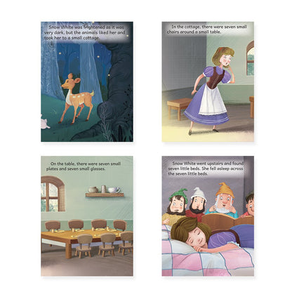 Jolly Kids Beautifully Illustrated Fairy Tales Books B Set of 4 For Kids Ages 3-8 Years| Magical Gift Stories Book