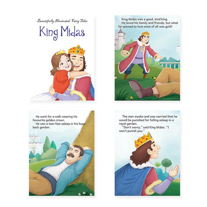 Jolly Kids Beautifully Illustrated Fairy Tales Books B Set of 4 For Kids Ages 3-8 Years| Magical Gift Stories Book