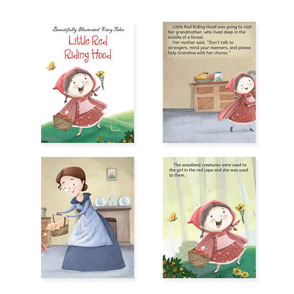 Jolly Kids Beautifully Illustrated Fairy Tales Books F Set of 8 Combo Storytelling Books For Kids Ages 3-8 Years