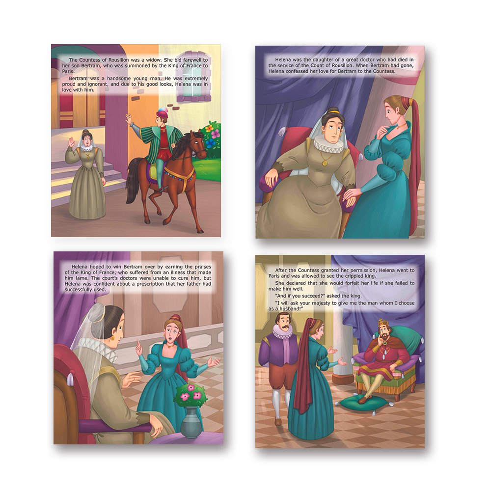 Shakespeare for Young Minds: Jolly Kids' Illustrated Stories Combo Set of 12 Ages 6-12 Years| Family Bonding through Classics Educational Literature