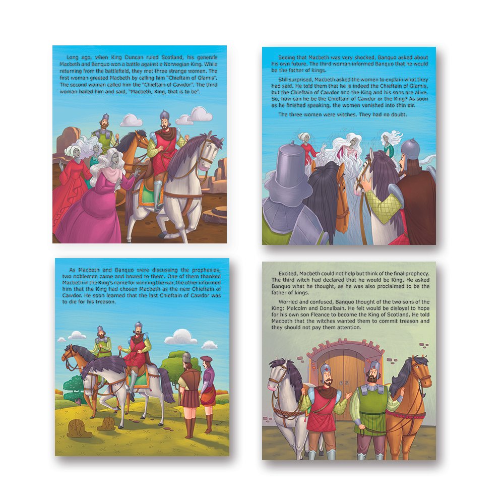 Shakespeare for Young Minds: Jolly Kids' Illustrated Stories Combo Set of 12 Ages 6-12 Years| Family Bonding through Classics Educational Literature