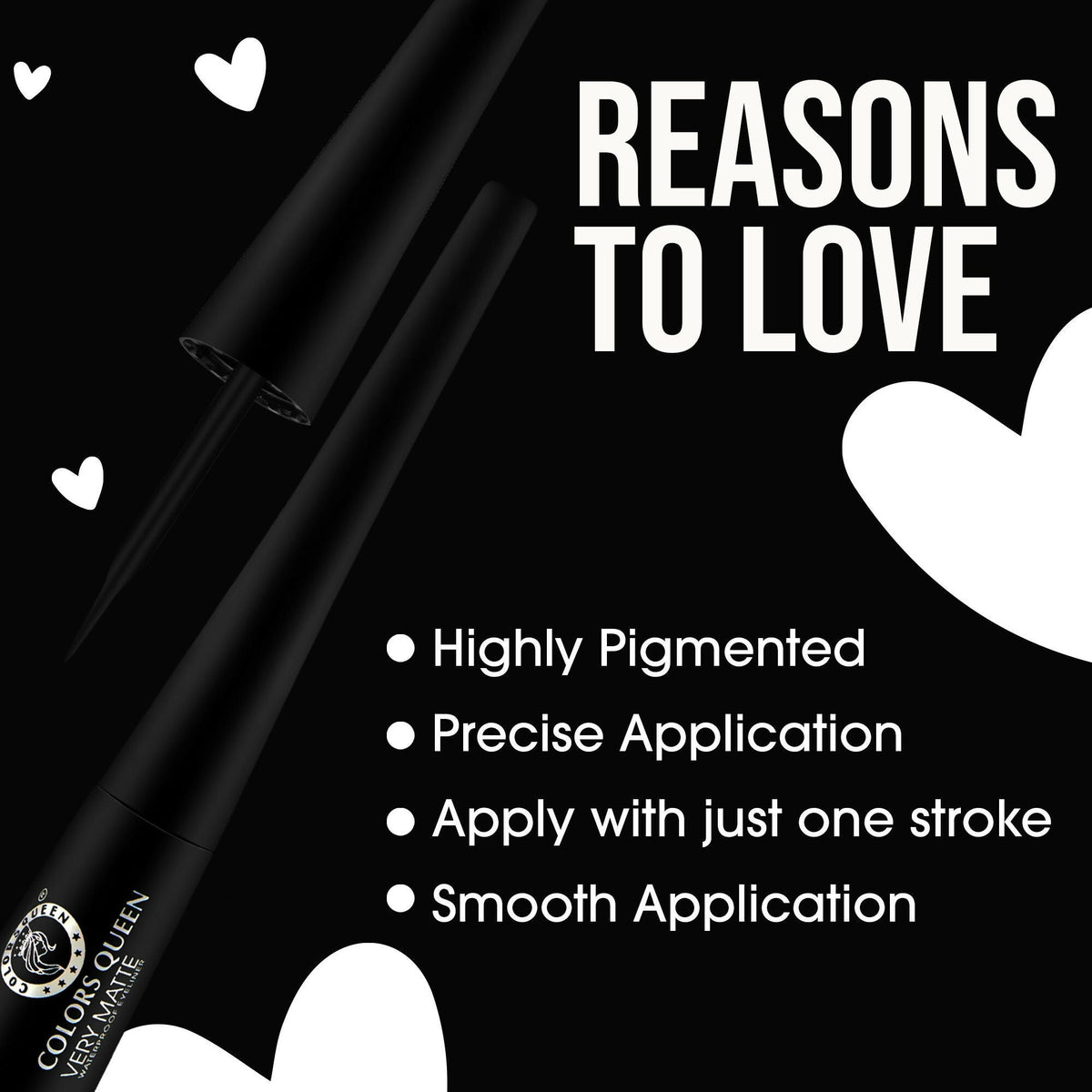 Colors Queen Very Matte Waterproof Eyeliner