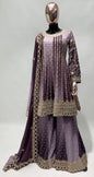 Teeya Creation Multi Colour Chinon Silk Heavy Embroidery Sequence Work Fully Stitched Salwar Suit