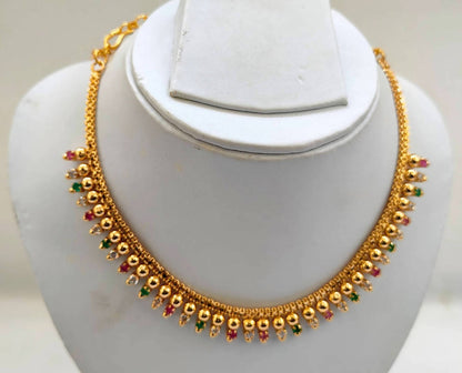 Gold-Polished Pretty Necklace