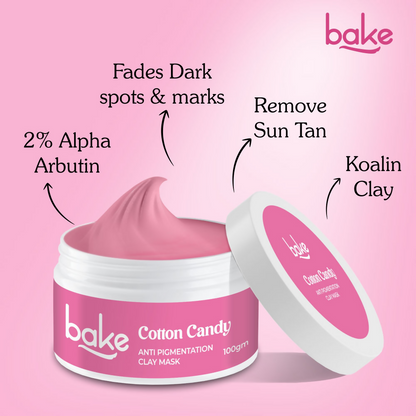 Bake Cotton Candy Anti Pigmentation Clay Mask With Alpha Arbutin