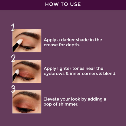 Lotus Make Up Proedit Eye Primer Infused Eyeshadow Palette - Dream And Dusk