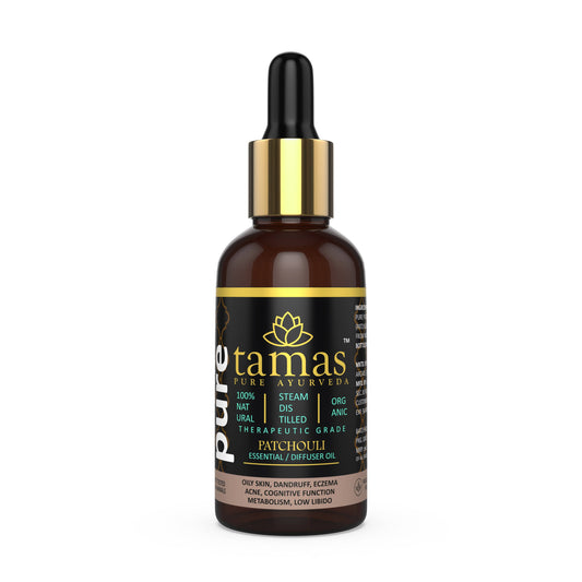 Tamas Pure Ayurveda 100% Organic Patchouli Essential Oil- USDA Certified Organic