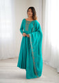 Lehenga Mart Designer Anarkali Suit Ready To Wear Kurta Pant With Dupatta For Women-Rama Green
