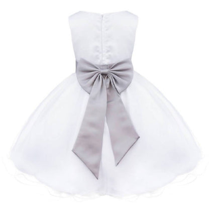Asmaani Baby Girl's White Color Fancy Party Wear Dress (AS-DRESS-22053)