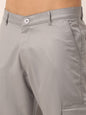 Jainish Men's Casual Cotton Solid Cargo Pants ( KGP 154 Light-Grey )