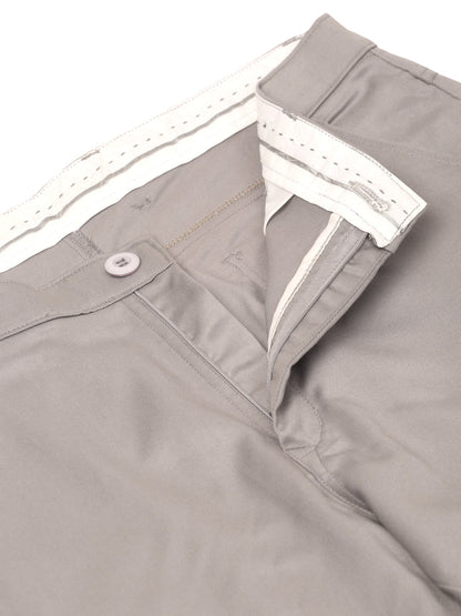 Jainish Men's Casual Cotton Solid Cargo Pants ( KGP 154 Light-Grey )