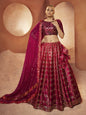 Myra Magenta Velvet Embroidered Designer Lehenga Choli