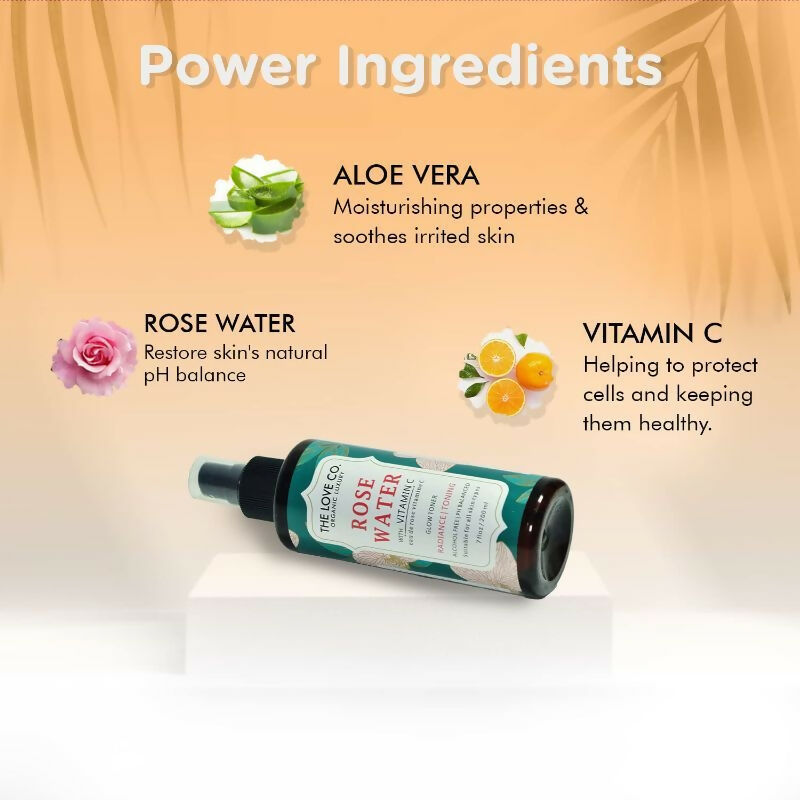 The Love Co. Rose Water Spray For Face