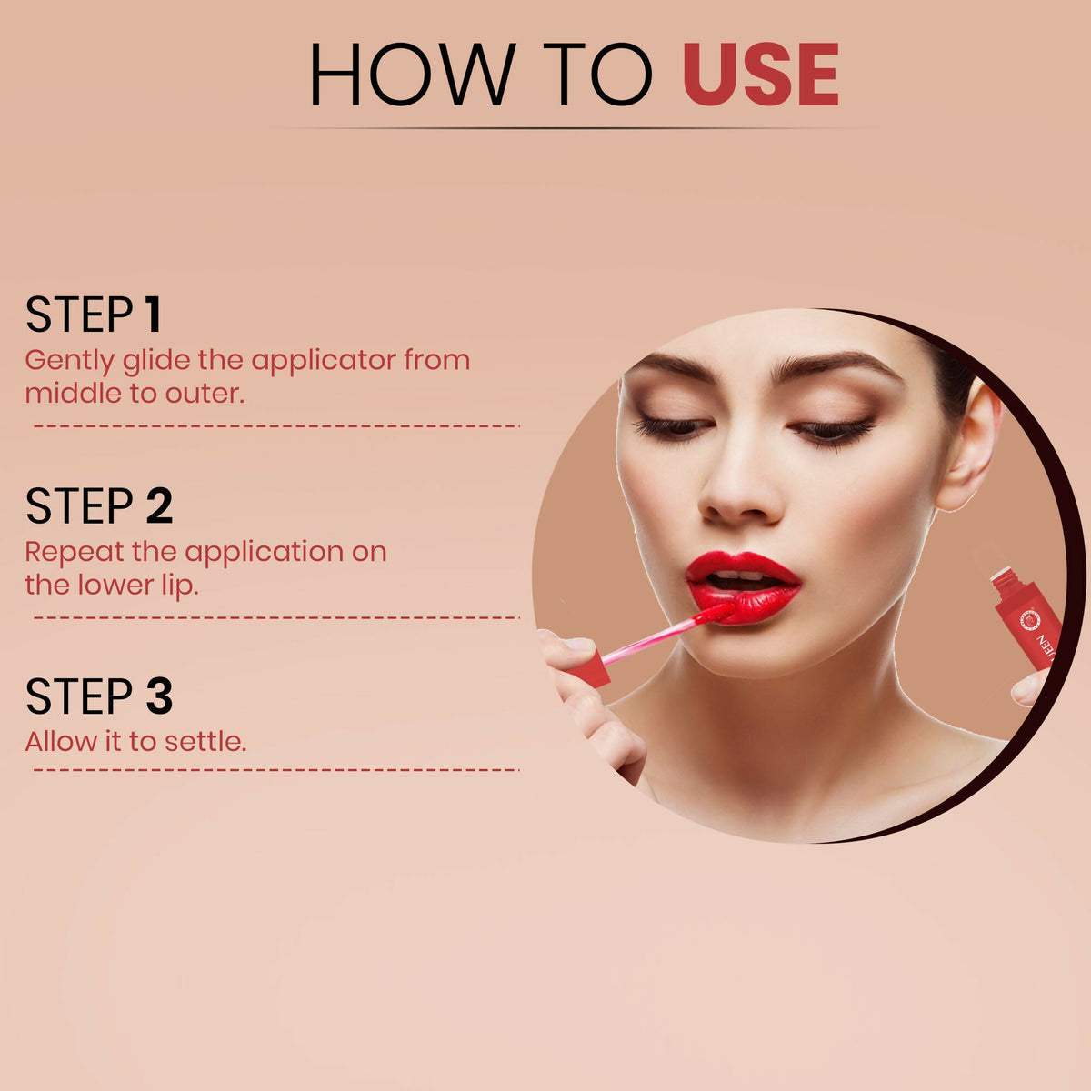 Colors Queen Zero Color Transfer Liquid Lipstick - Retro Red